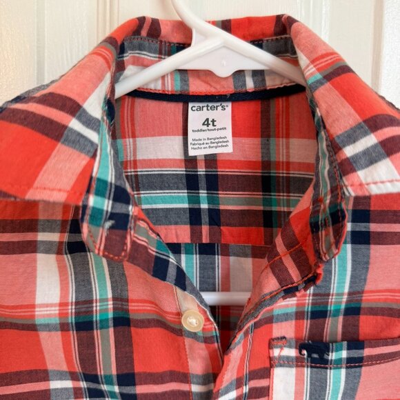 3/$15 Bundle | Plaid Long-Sleeve Button-Down Shirt - Picture 4 of 6